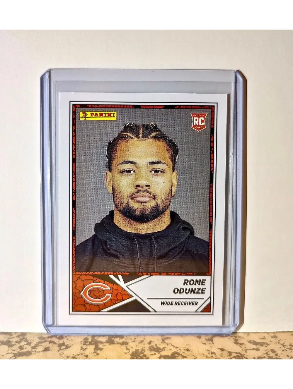 Rome Odunze 2024 Panini NFL #77 Rookie Sticker Card Chicago Bears